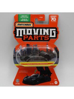 Matchbox Pagani Huayra Roadster Black Nero Opaco 2023 Moving Parts 31/5